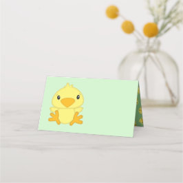 Chick Baby Dusche Green Platzkarte