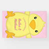 Chick Baby Dusche Pink Banner (Horizontal)