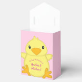 Chick Baby Dusche Pink Geschenkschachtel (Geöffnet)