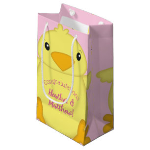 Chick Baby Dusche Pink Kleine Geschenktüte