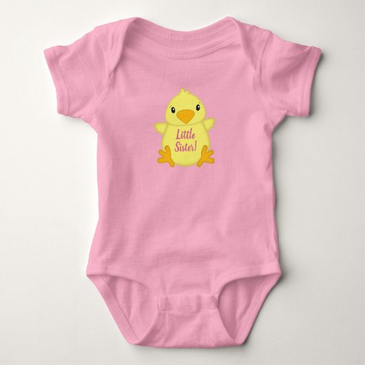 Chick Baby Dusche Pink Strampler (Vorderseite)