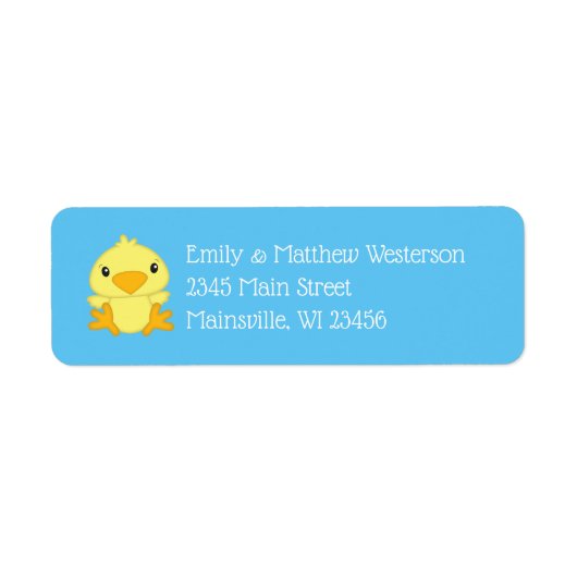 Chick Baby Shower Blue (Vorne)