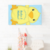 Chick Baby Shower Blue Banner (Insitu)