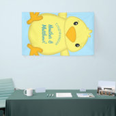 Chick Baby Shower Blue Banner (Messeveranstaltung)