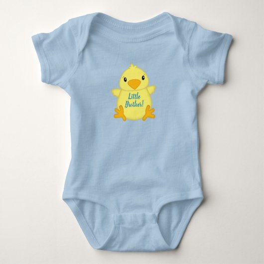 Chick Baby Shower Blue Strampler (Vorderseite)