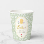 Chick Baby Shower Cute Paper Cups Pappbecher (Vorderseite)
