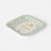 Chick Baby Shower Cute Paper Plates Pappteller (Gewinkelt)