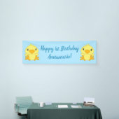 Chick Birthday Party Blue Banner (Messeveranstaltung)
