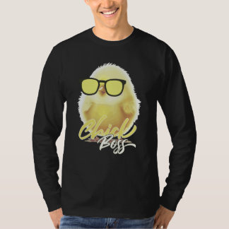 Chick Boss Farm Animal Chicken Easter T-Shirt