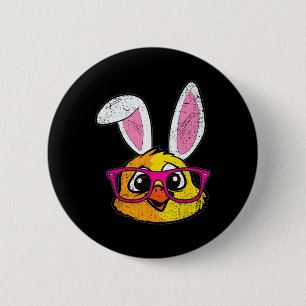 Chick Bunny Oars Niedlicher Farm Frühjahr Button