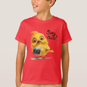 Chick Camera "Say Cheese" T-Shirt