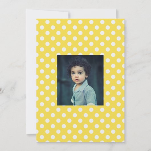 Chick Face Birthday Party Foto Einladung (Rückseite)