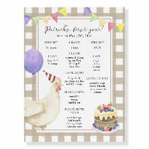 Chick First Birthday Milestone Geburtstag