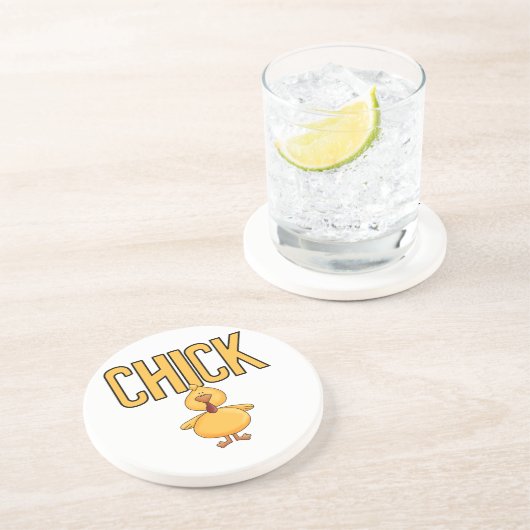 Chick Getränkeuntersetzer (Seite)