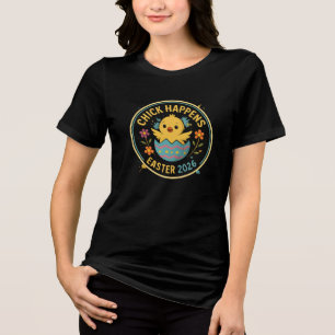 Chick Happens – Ostern 2026 Badge Design Tri-Blend Shirt