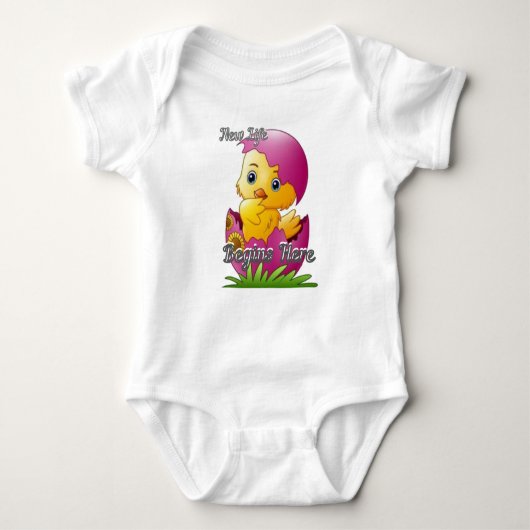 Chick Hatch Baby Bodysuit Baby Strampler (Vorderseite)