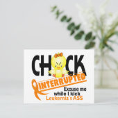 Chick Interrupted 2 Leukemia Postkarte (Stehend Vorderseite)