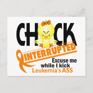 Chick Interrupted 2 Leukemia Postkarte