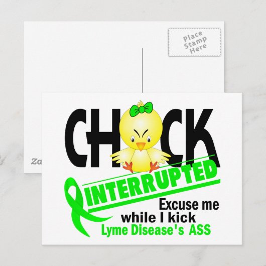 Chick Interrupted 2 Lyme Disease Postkarte (Vorne/Hinten)