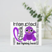 Chick Interrupted 3 Chiari Malformation Postkarte (Stehend Vorderseite)