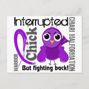 Chick Interrupted 3 Chiari Malformation Postkarte