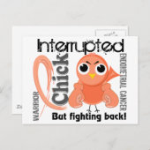 Chick Interrupted 3 Endometriumkrebs Postkarte (Vorne/Hinten)