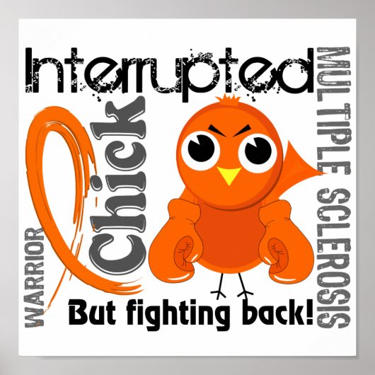 Chick Interrupted 3 Multiple Sklerose MS Poster (Vorne)