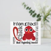 Chick Interrupted 3 Multiples Myelom Postkarte (Stehend Vorderseite)