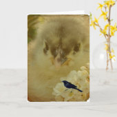 Chick Karte (Gelbe Blume)