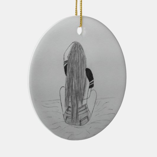 Chick Keramik Ornament (Rechts)