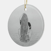 Chick Keramik Ornament (Links)