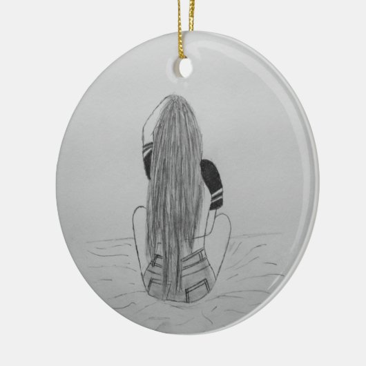 Chick Keramik Ornament (Links)