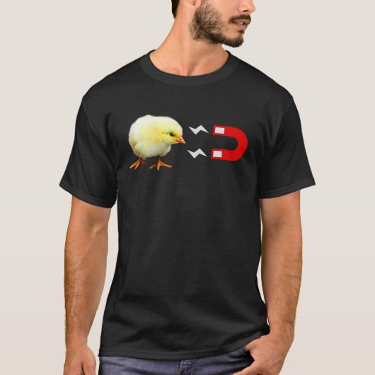 Chick Magnet, Baby Chicken Men's Funny Shirt (Vorderseite)