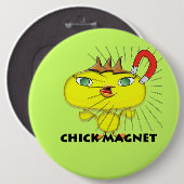 Chick Magnet Button (Vorne & Hinten)