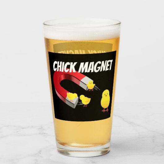 CHICK Magnet Glas (Vorne (Gefüllt))