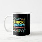 Chick Magnet im Training Osterfest Gewitterte Eize Kaffeetasse (Links)