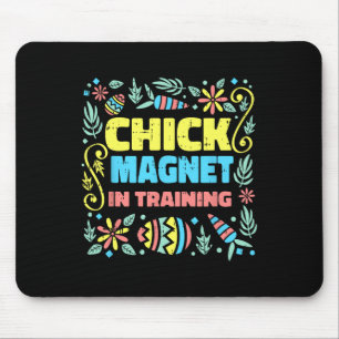 Chick Magnet im Training Osterfest Gewitterte Eize Mousepad