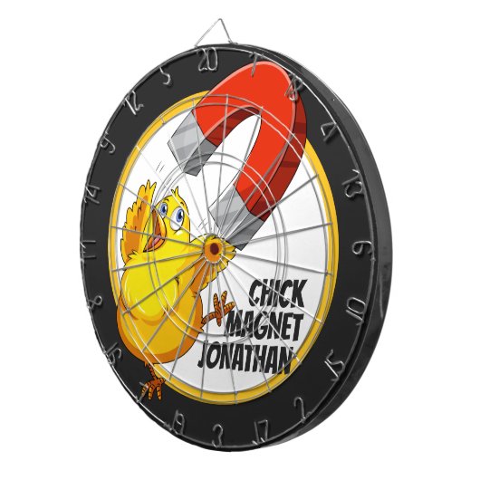 Chick Magnet individuelle Name Dartscheibe (Vorderseite rechts)