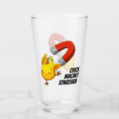 Chick Magnet individuelle Name Glas (Vorderseite)