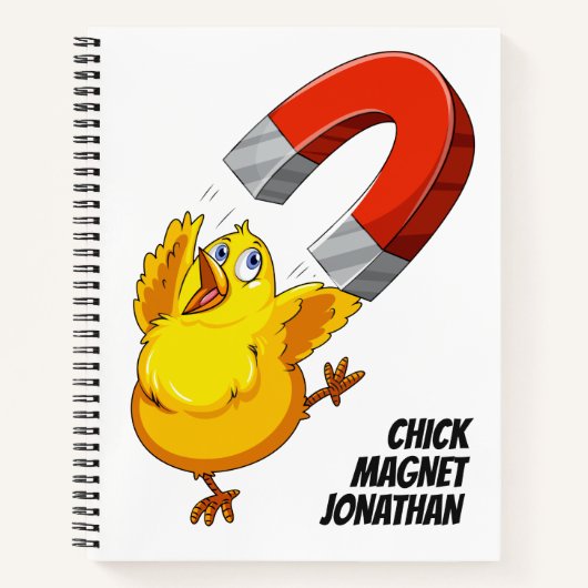 Chick Magnet individuelle Name Notizblock (Vorderseite)