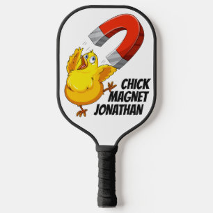 Chick Magnet individuelle Name Pickleball Schläger