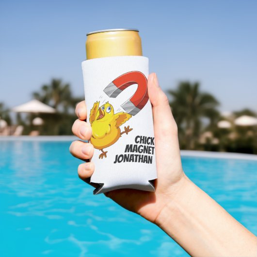 Chick Magnet individuelle Name Selters Dosenkühler (In Situ Pool)