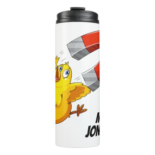 Chick Magnet individuelle Name Thermosbecher (Vorderseite)