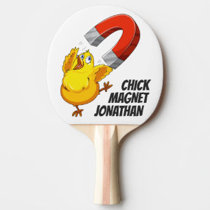Chick Magnet individuelle Name Tischtennis Schläger