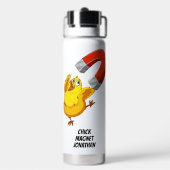 Chick Magnet individuelle Name Trinkflasche (Hinten)