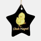 Chick Magnet Keramikornament (Rechts)