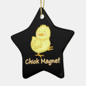 Chick Magnet Keramikornament (Links)
