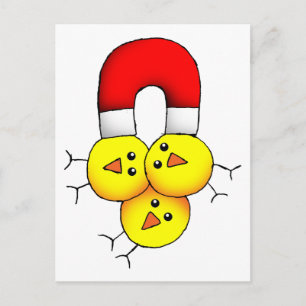 Chick Magnet Postkarte