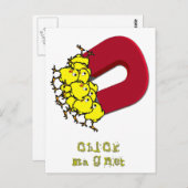 Chick Magnet Postkarte (Vorne/Hinten)