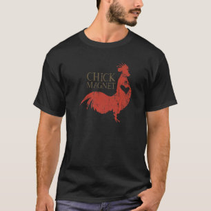 Chick Magnet Rooster Retro Vintag T-Shirt
